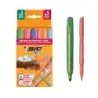Bic Kids Tatuajes Temporales Pack de 3 Sellos + 3 Rotuladores + 10 Plantillas - Tinta Dermatologicamente Testada y Sin Perfume -
