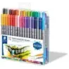 Staedtler 3200 Pack de 72 Rotuladores de Doble Punta - Resistente a la Presion - Colores Surtidos | Ahorro Imprimiendo