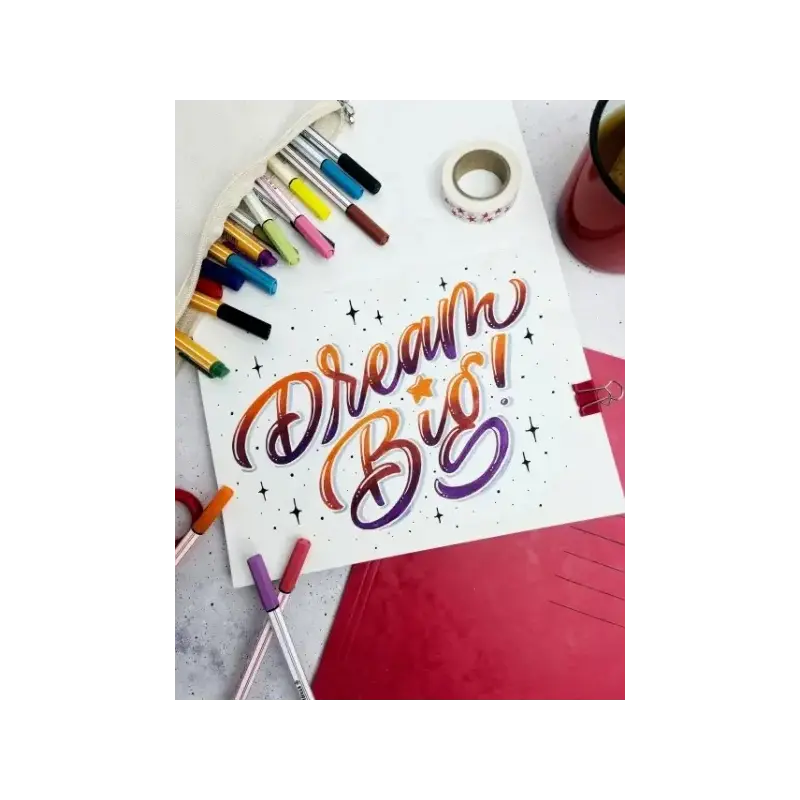 Stabilo Pen 68 Brush Arty Pack de 30 Rotuladores - Punta de Pincel - Tinta a Base de Agua - Colores Surtidos | Ahorro Imprimiend