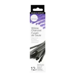 Daler Rowney Simply Charcoal Pack de 12 Carboncillos de Sauce - Marca Suave e Intensa - Ideal para Artistas y Aficionados | Ahor