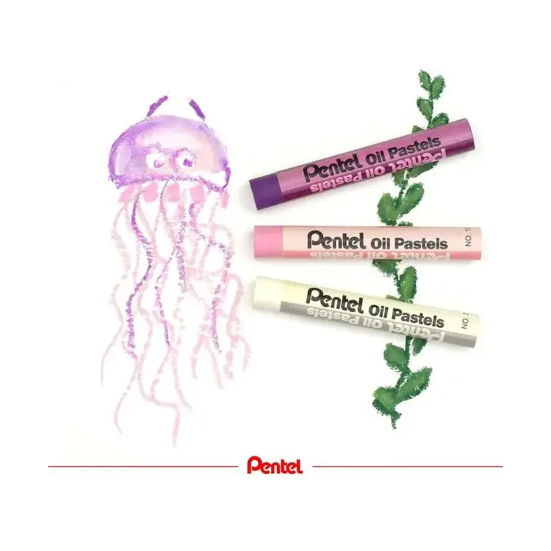 Pentel Oil Pastels Pack de 25 Pasteles Oleo - Blandos, Cremosos y de Secado Lento - Colores Surtidos | Ahorro Imprimiendo