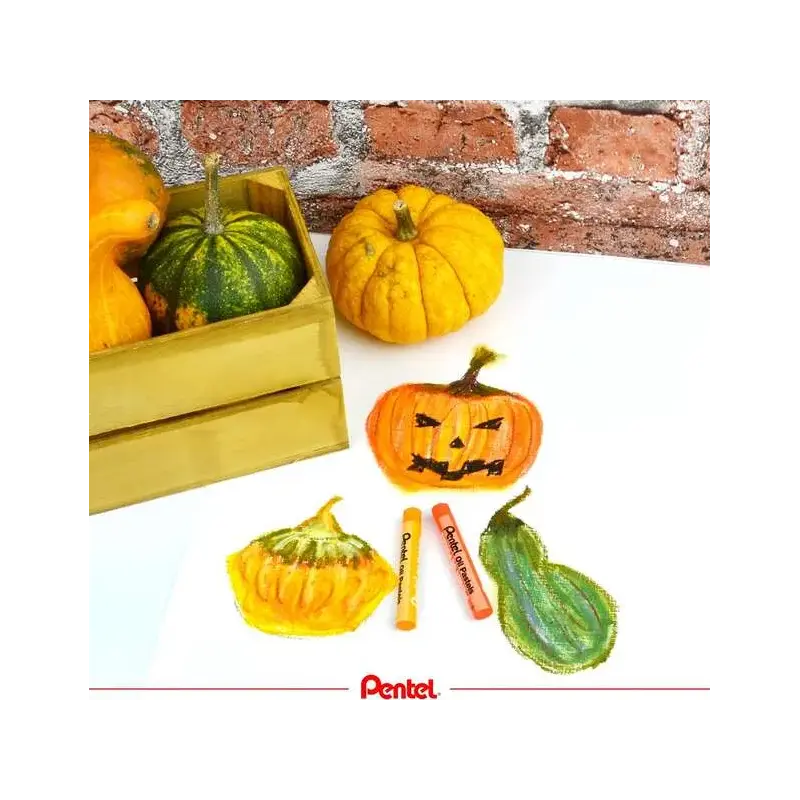 Pentel Oil Pastels Pack de 25 Pasteles Oleo - Blandos, Cremosos y de Secado Lento - Colores Surtidos | Ahorro Imprimiendo