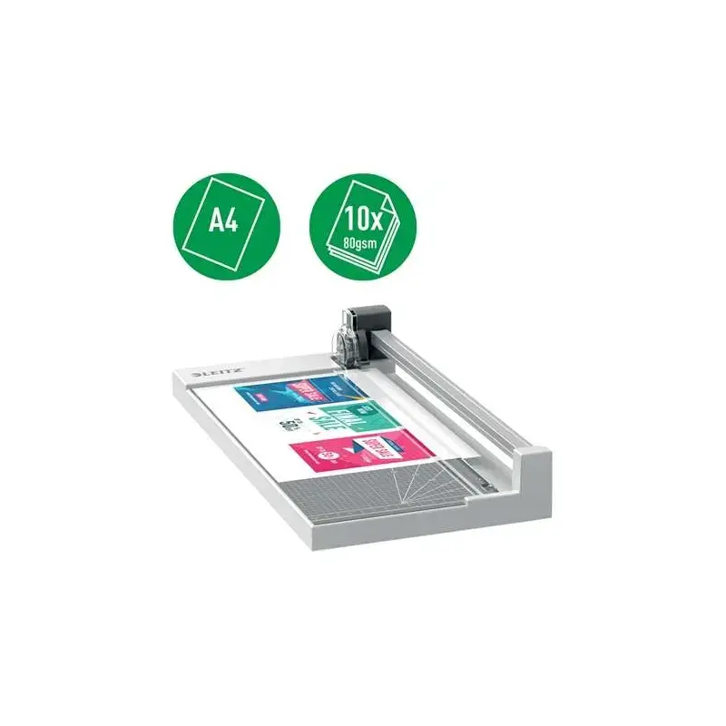 Leitz Precision Home Office A4 Cizalla de papel - Recorta hasta 10 Hojas - Formato A4 - Cuchilla Bypass | Ahorro Imprimiendo