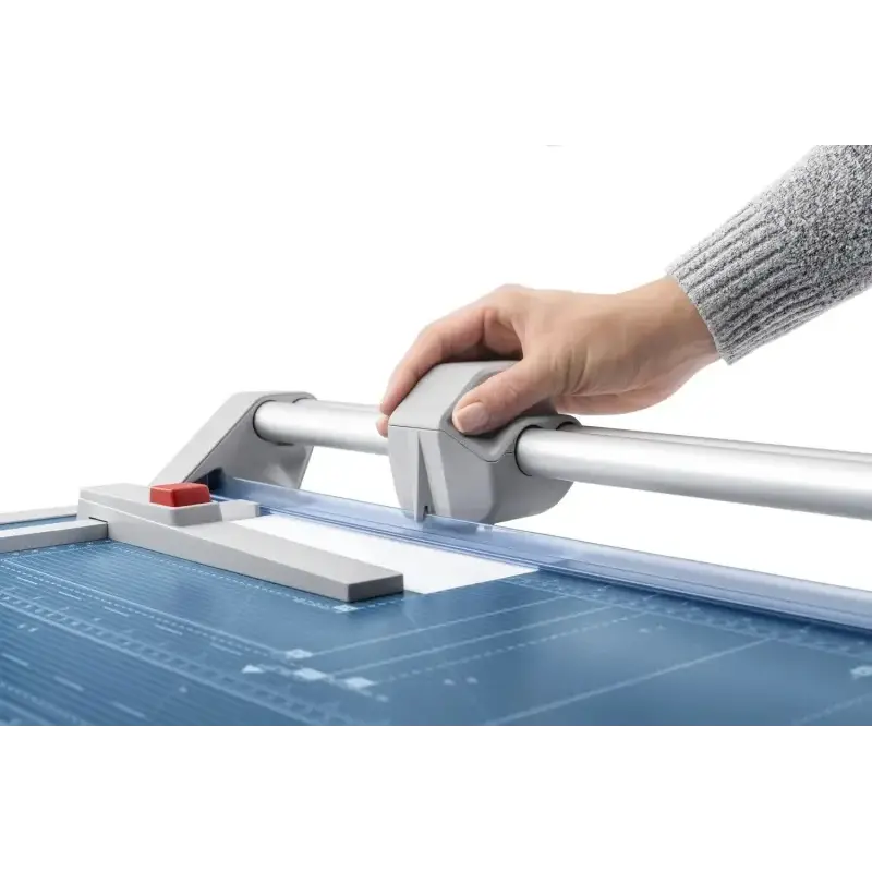 Dahle 550 Cizalla Profesional de Rodillo Formato A4 - Capacidad 20 Hojas - Cuchilla Circular Autoafilable de Acero - Dos Topes A
