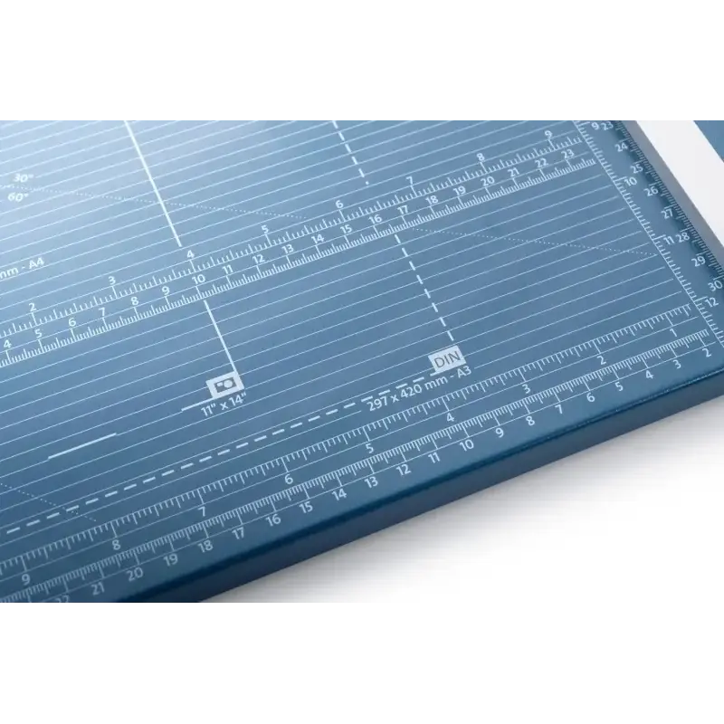 Dahle 552 Cizalla Profesional de Rodillo Formato A3 - Capacidad 20 Hojas - Cuchilla Circular Autoafilable de Acero - Dos Topes A