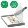 Leitz Precision Office Pro A3 Guillotina de papel - Recorta hasta 25 Hojas - Formato A3 - Corte Acero Rectificado de Precision |