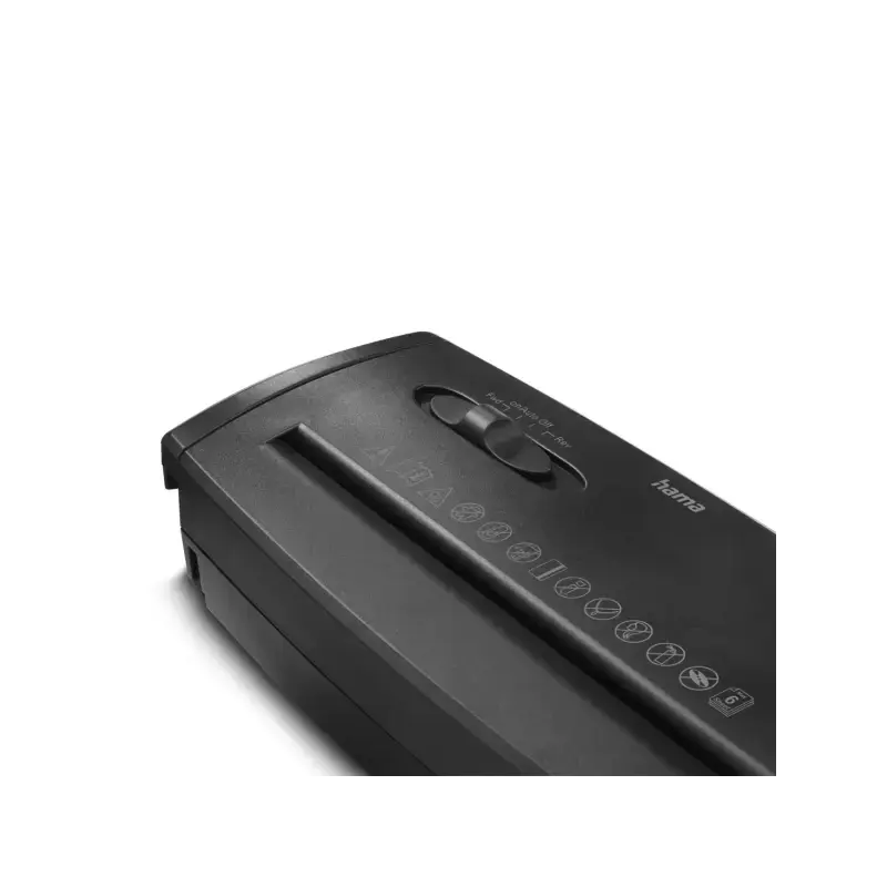 Hama Classic S60 Destructora de Papel Manual - Potencia 180W - Destruye hasta 6 Hojas - Velocidad 3.8m/min - Corte en Tiras P-2