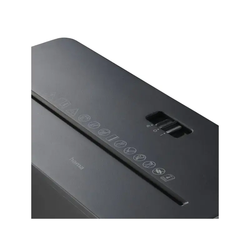Hama Safe x40-B Destructora de Papel Manual - 210W - de 8L - 64dB - Destruye hasta 4 Hojas - 1.8m/min - Corte Transversal P-4 -