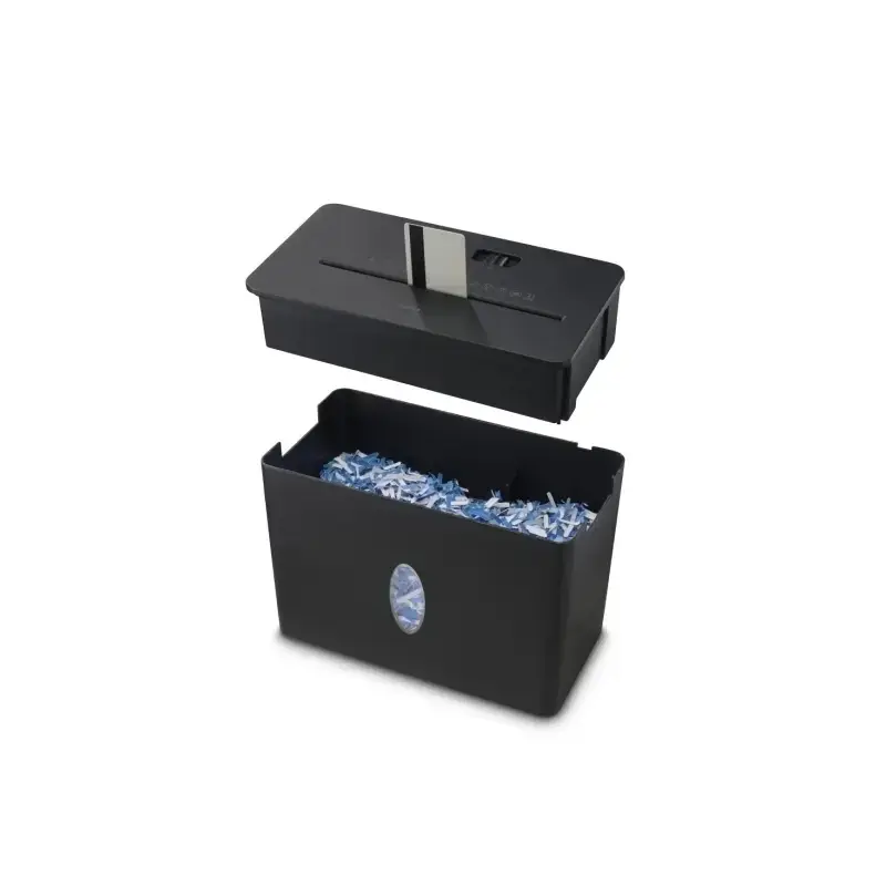 Hama Safe x40-B Destructora de Papel Manual - 210W - de 8L - 64dB - Destruye hasta 4 Hojas - 1.8m/min - Corte Transversal P-4 -