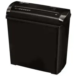 Fellowes P-25S Destructora de Papel Manual Corte en Tiras P-1 - Destruye hasta 5 Hojas - Papelera de 11L - Color Negro | Ahorro