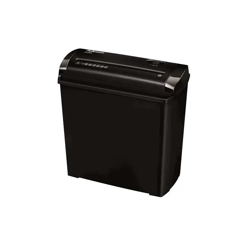 Fellowes P-25S Destructora de Papel Manual Corte en Tiras P-1 - Destruye hasta 5 Hojas - Papelera de 11L - Color Negro | Ahorro