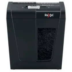 Rexel Secure S5 Destructora de Papel Manual Corte en Tiras P-2 - Destruye hasta 5 Hojas - Capacidad de la Papelera 10L - Color N