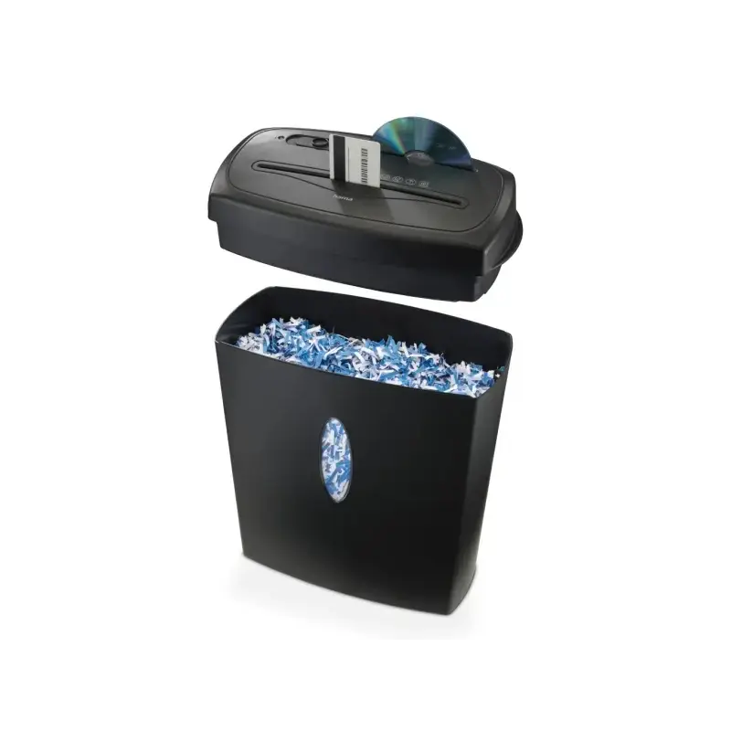 Hama Safe X100CD Destructora de Papel Manual - 460W - 15L - Destruye hasta 11 Hojas - Velocidad 2m/min - Corte Cruzado P-4 - Des