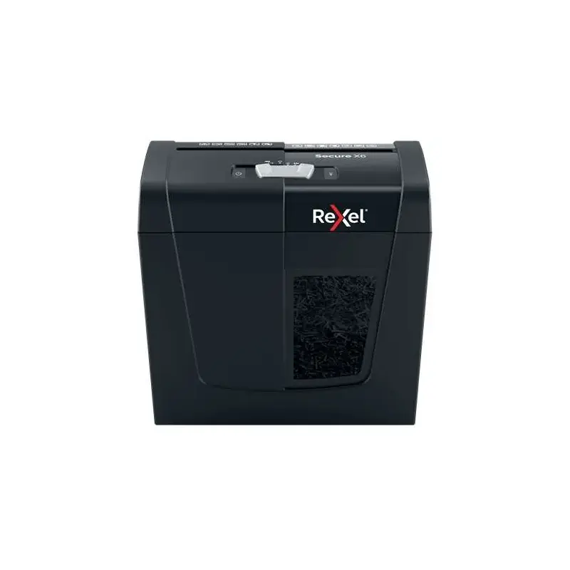 Rexel Secure X6 Destructora de Papel Manual Corte en Particulas P-4 - Destruye hasta 6 Hojas a la Vez - Capacidad de la Papelera