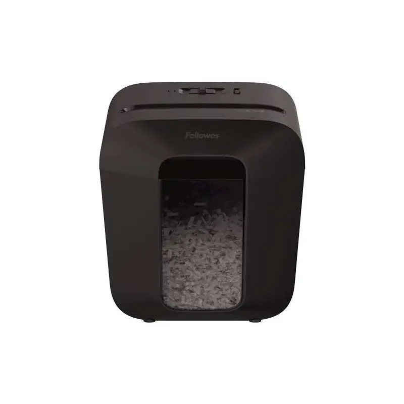 Fellowes LX25 Destructora de Papel Manual Corte en Particulas P-4 - Destruye hasta 6 Hojas - Papelera de 11.5L - Color Negro | A
