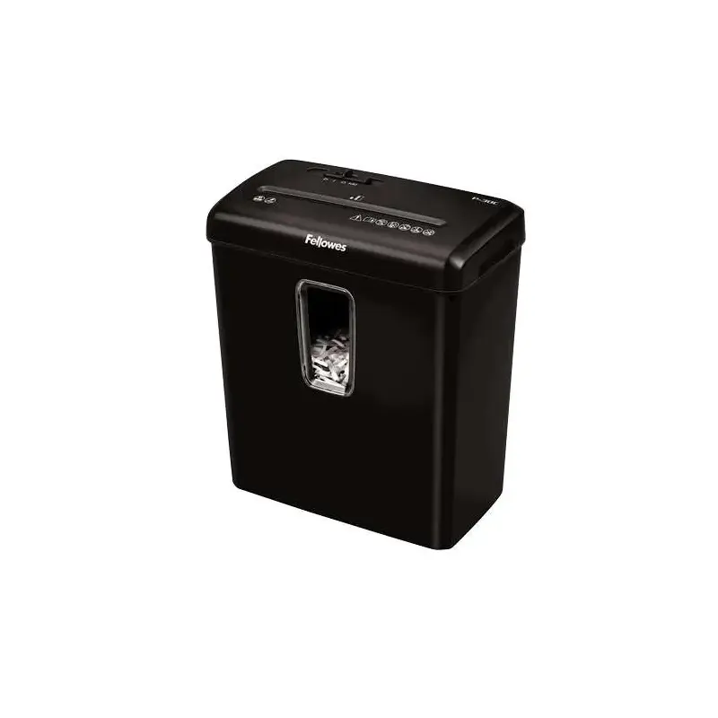 Fellowes P-30C Destructora de Papel Manual Corte en Particulas P-4 - Destruye hasta 6 Hojas a la Vez - Capacidad de la Papelera