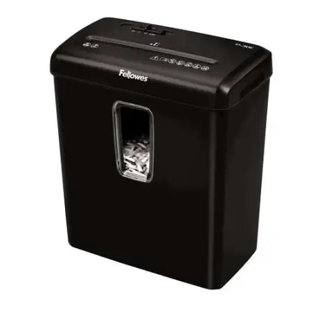Fellowes P-30C Destructora de Papel Manual Corte en Particulas P-4 - Destruye hasta 6 Hojas a la Vez - Capacidad de la Papelera