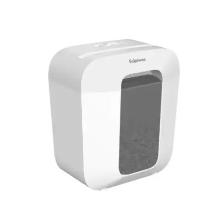 Fellowes LX25 Destructora de Papel Manual Corte en Particulas P-4 - Destruye hasta 6 Hojas - Papelera de 11.5L - Color Blanco |