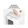 Fellowes LX25 Destructora de Papel Manual Corte en Particulas P-4 - Destruye hasta 6 Hojas - Papelera de 11.5L - Color Blanco |
