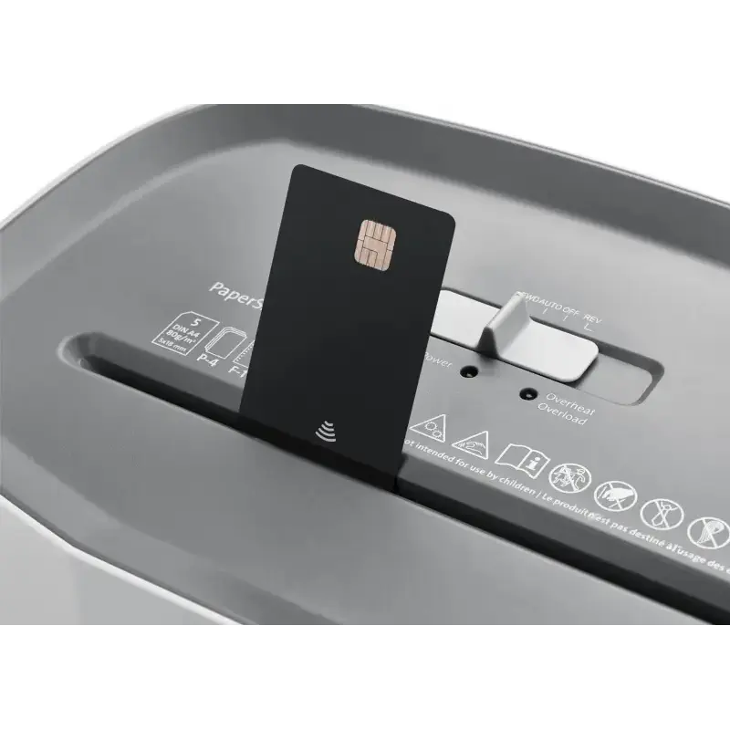 Dahle PaperSAFE 100 Destructora de Papel Manual Corte en Particulas P-4 - Destruye hasta 5 Hojas - Papelera de 12L - Apta para P