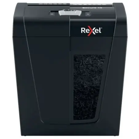 Rexel Secure X8 Destructora de Papel Manual Corte en Particulas P-4 - Destruye hasta 8 Hojas a la Vez - Capacidad de la Papelera