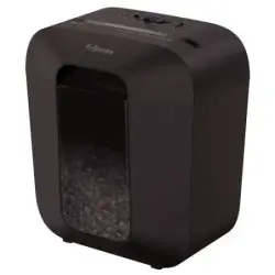 Fellowes LX25M Destructora de Papel Manual Minicorte P-4 - Destruye hasta 6 Hojas - Capacidad de la Papelera 11.5L - Color Negro