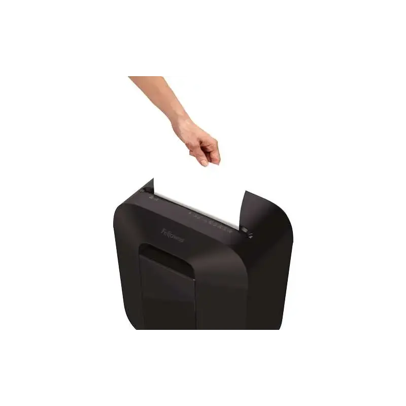 Fellowes LX25M Destructora de Papel Manual Minicorte P-4 - Destruye hasta 6 Hojas - Capacidad de la Papelera 11.5L - Color Negro
