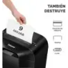 Fellowes LX50 Destructora de Papel Manual Corte en Particulas P-4 - Destruye hasta 9 Hojas a la Vez - Capacidad de la Papelera 1