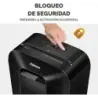 Fellowes LX50 Destructora de Papel Manual Corte en Particulas P-4 - Destruye hasta 9 Hojas a la Vez - Capacidad de la Papelera 1