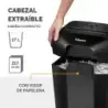 Fellowes LX50 Destructora de Papel Manual Corte en Particulas P-4 - Destruye hasta 9 Hojas a la Vez - Capacidad de la Papelera 1