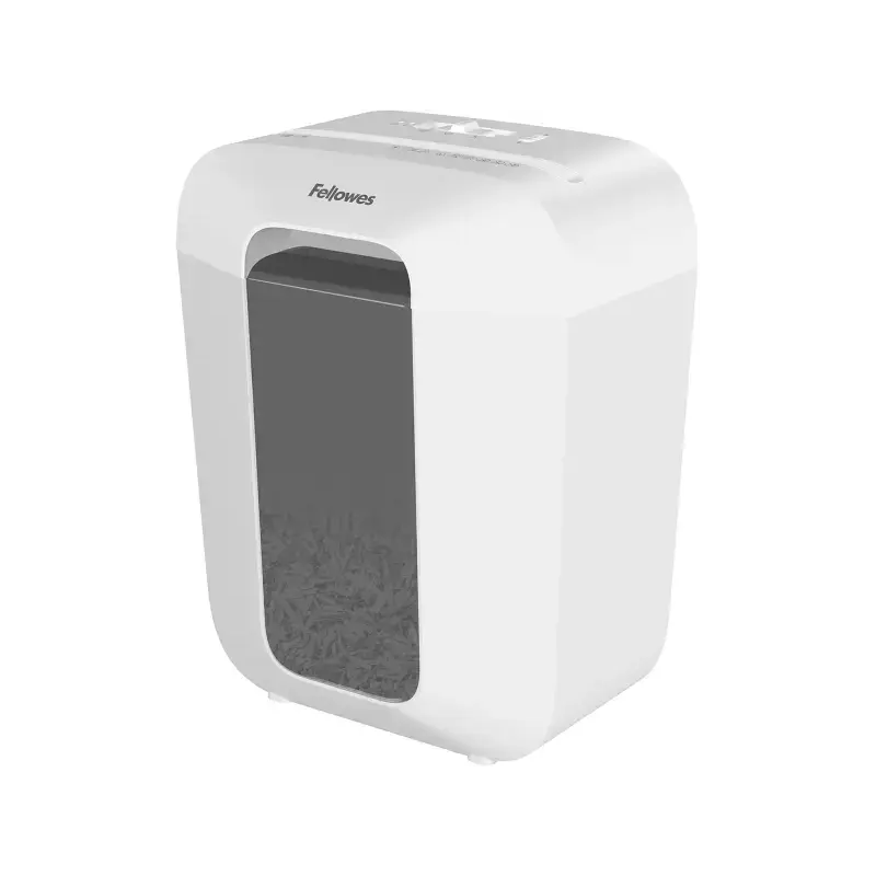 Fellowes LX50 Destructora de Papel Manual Corte en Particulas P-4 - Destruye hasta 9 Hojas a la Vez - Capacidad de la Papelera 1