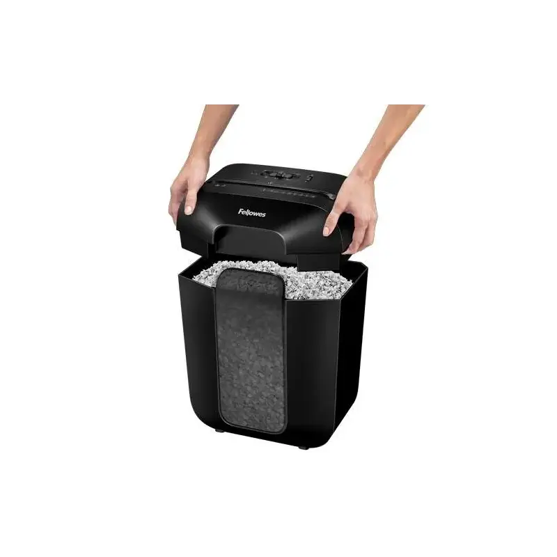 Fellowes LX41 Destructora de Papel Manual Minicorte P-4 - Destruye hasta 11 Hojas - Papelera de 17L - Color Negro | Ahorro Impri