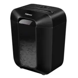 Fellowes LX45 Destructora de Papel Manual Corte en Particulas P-4 - Destruye hasta 8 Hojas - Papelera de 17L - Color Negro | Aho