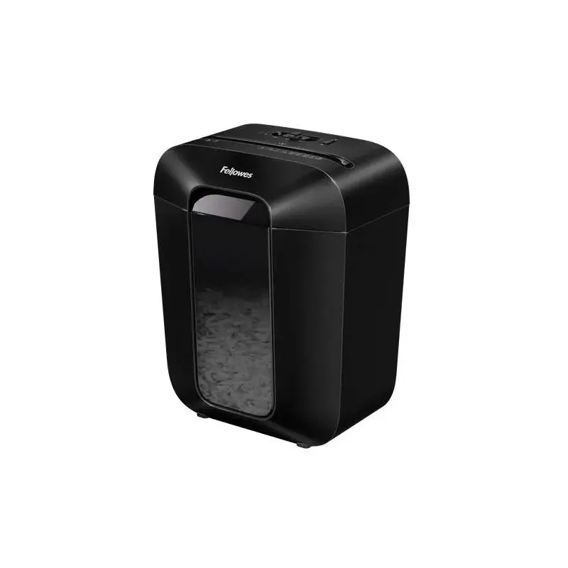 Fellowes LX45 Destructora de Papel Manual Corte en Particulas P-4 - Destruye hasta 8 Hojas - Papelera de 17L - Color Negro | Aho