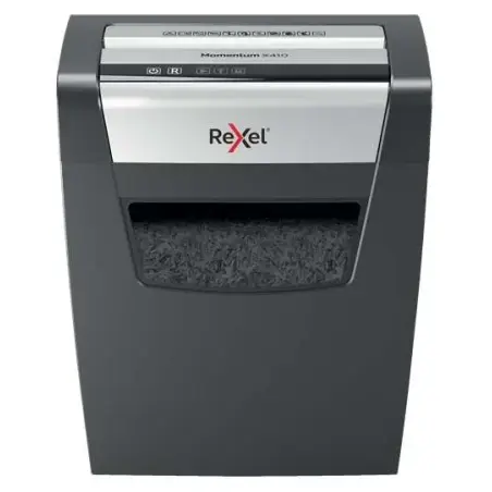 Rexel Momentum X410 Destructora de Papel Manual Corte Confeti P-4 - Destruye hasta 10 Hojas - Capacidad de la Papelera 23L - Col