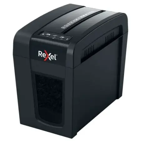 Rexel Secure X6-SL Whisper-Shred Destructora de Papel Manual Corte en Particulas P-4 - Destruye hasta 6 Hojas - Tecnologia de Ba
