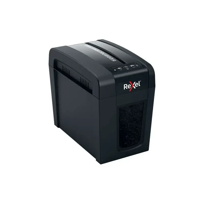 Rexel Secure X6-SL Whisper-Shred Destructora de Papel Manual Corte en Particulas P-4 - Destruye hasta 6 Hojas - Tecnologia de Ba
