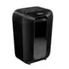 Fellowes LX70 Destructora de Papel Manual 18L - Destruye hasta 11 Hojas - Particulas de 4x40mm - Nivel de Seguridad Din P-4 - Bl