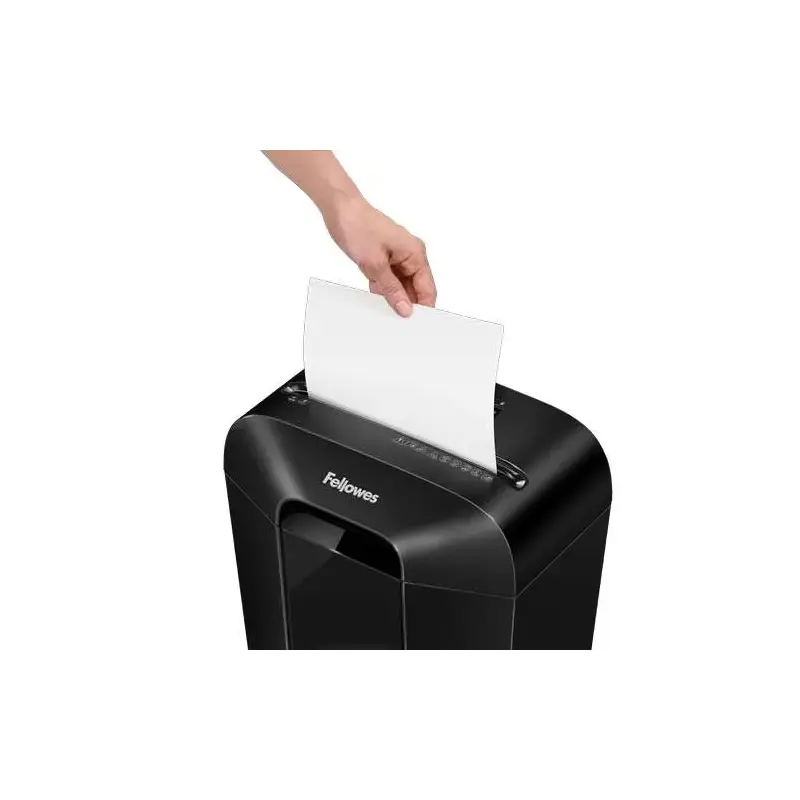 Fellowes LX70 Destructora de Papel Manual 18L - Destruye hasta 11 Hojas - Particulas de 4x40mm - Nivel de Seguridad Din P-4 - Bl