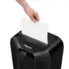 Fellowes LX70 Destructora de Papel Manual 18L - Destruye hasta 11 Hojas - Particulas de 4x40mm - Nivel de Seguridad Din P-4 - Bl