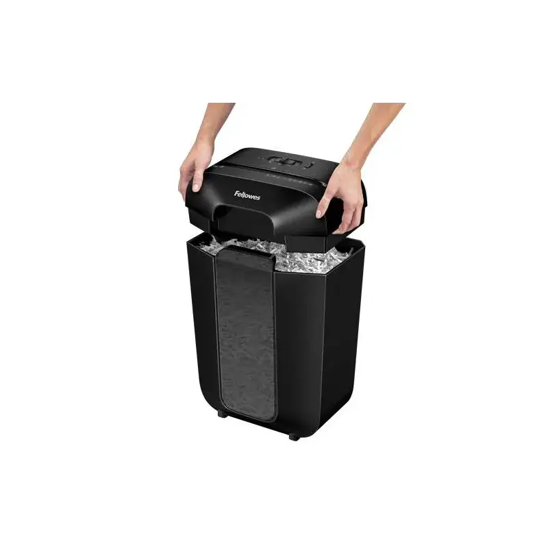 Fellowes LX70 Destructora de Papel Manual 18L - Destruye hasta 11 Hojas - Particulas de 4x40mm - Nivel de Seguridad Din P-4 - Bl