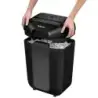 Fellowes LX70 Destructora de Papel Manual 18L - Destruye hasta 11 Hojas - Particulas de 4x40mm - Nivel de Seguridad Din P-4 - Bl