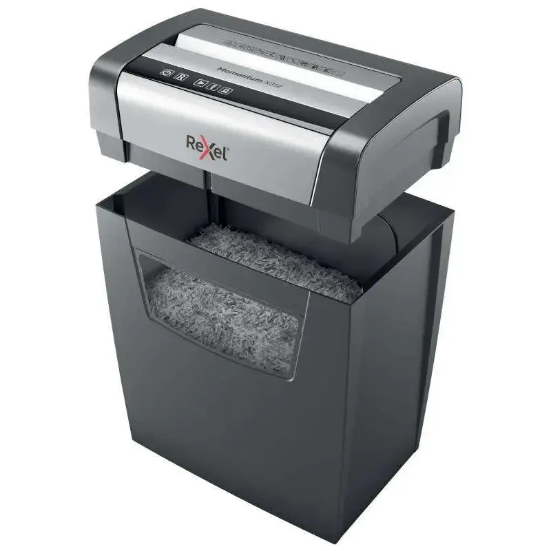 Rexel Momentum x312 Destructora de Papel Manual Corte Confeti P-3 - Destruye hasta 12 Hojas - Funcionamiento Ininterrumpido 6min