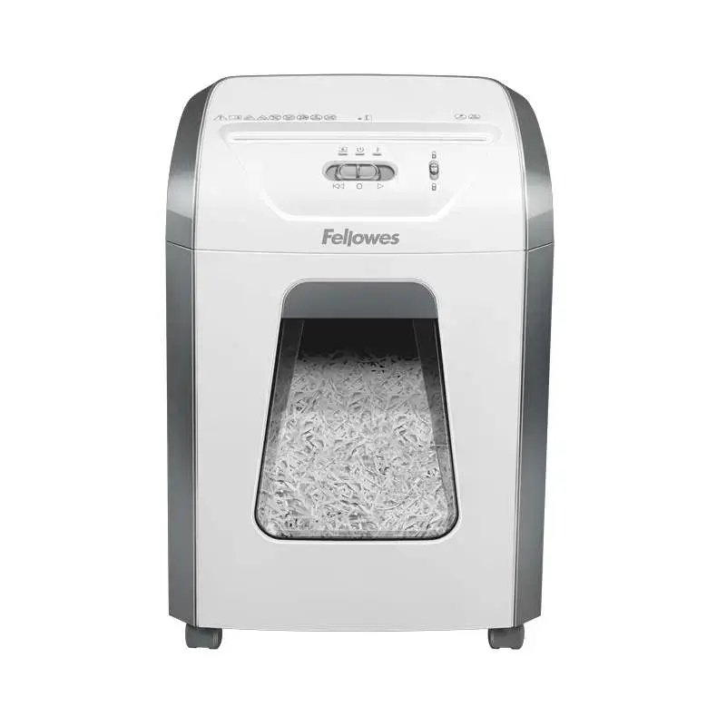 Fellowes 15C Destructora de Papel Manual Corte en Particulas P-4 - Destruye hasta 15 Hojas - Bloqueo de Seguridad - Capacidad de