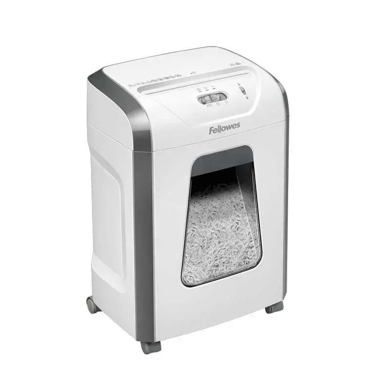 Fellowes 15C Destructora de Papel Manual Corte en Particulas P-4 - Destruye hasta 15 Hojas - Bloqueo de Seguridad - Capacidad de