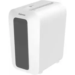 Fellowes LX65 Destructora de Papel Manual Corte en Particulas P-4 - Destruye hasta 10 Hojas - Papelera de 22L - Color Blanco | A