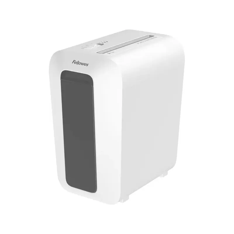 Fellowes LX65 Destructora de Papel Manual Corte en Particulas P-4 - Destruye hasta 10 Hojas - Papelera de 22L - Color Blanco | A