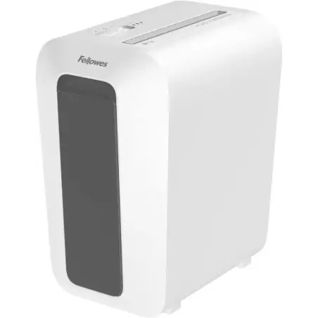 Fellowes LX65 Destructora de Papel Manual Corte en Particulas P-4 - Destruye hasta 10 Hojas - Papelera de 22L - Color Blanco | A
