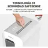 Fellowes LX65 Destructora de Papel Manual Corte en Particulas P-4 - Destruye hasta 10 Hojas - Papelera de 22L - Color Blanco | A