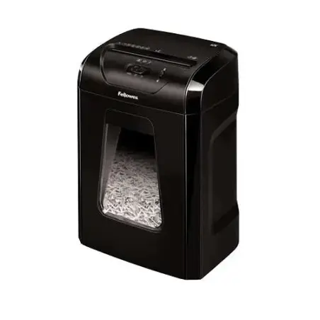 Fellowes 12C Destructora de Papel Manual Corte en Particulas P-4 - Destruye hasta 12 Hojas - Capacidad de la Papelera 19L - Dest